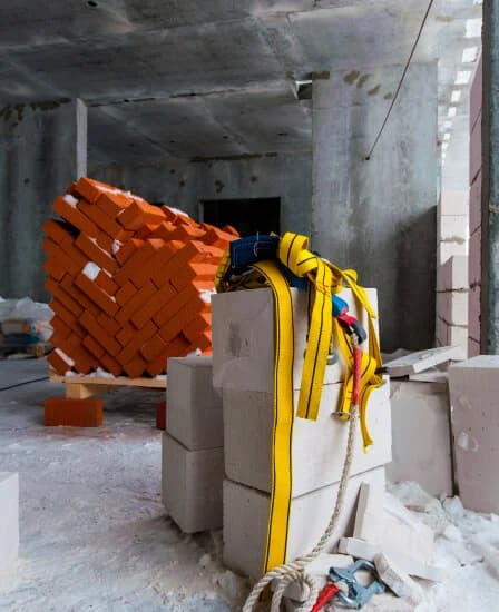 Construction materials and site equipment
